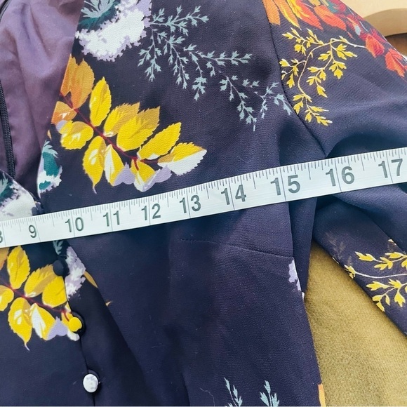 Madewell Lilyblossom Button-Front Dress in Blooming Oasis - Picture 13 of 16